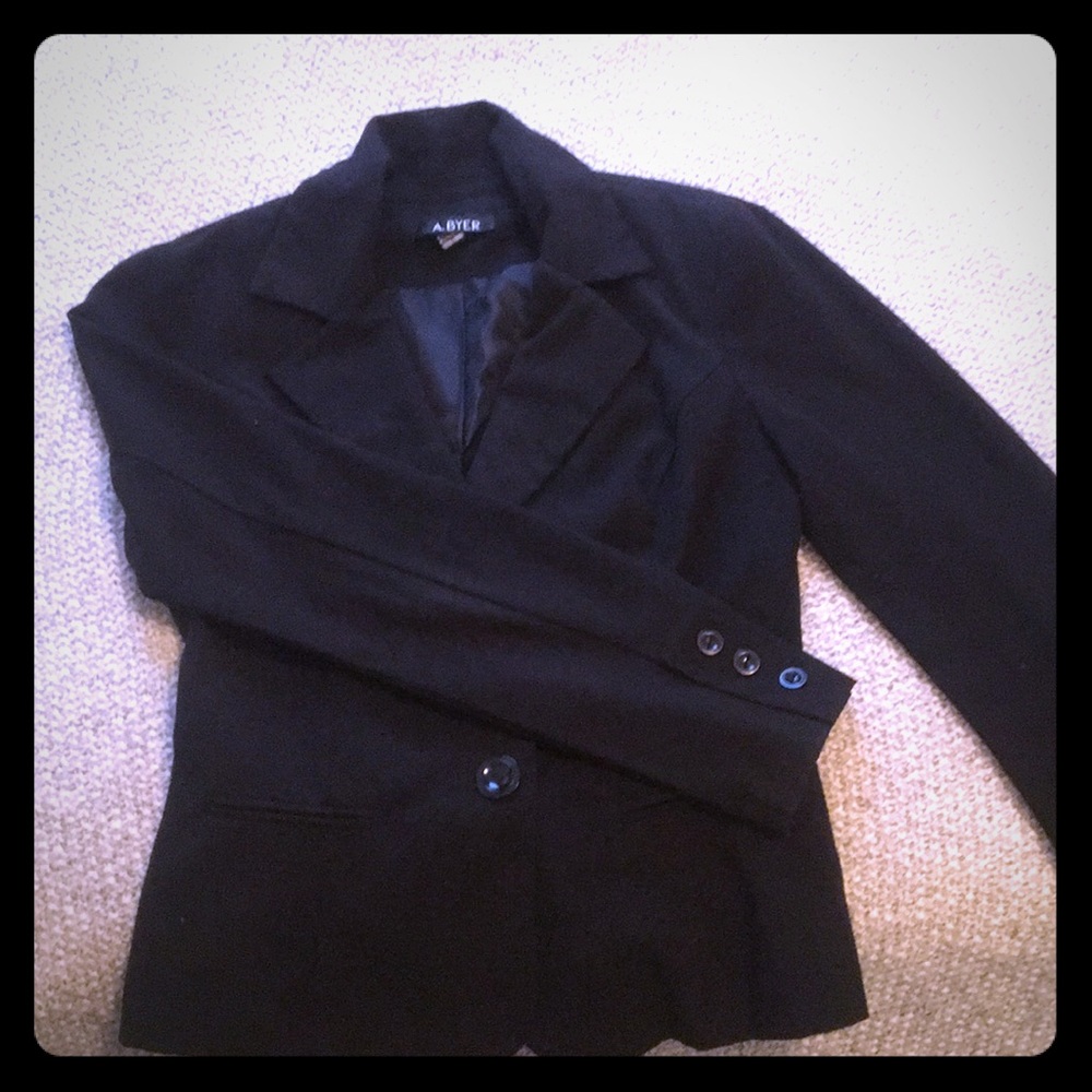 Short black blazer